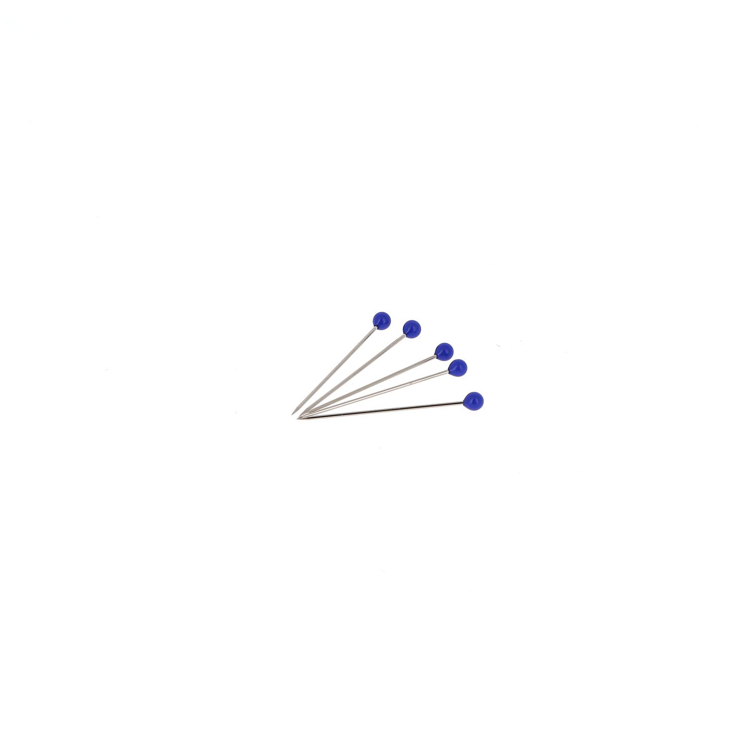 Épingle à tête de verre bleu sombre