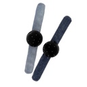 Bracelet porte épingles noir ajustable en jeans upcyclé