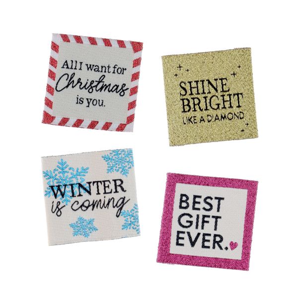 ETIQUETTES A COUDRE -&quot;BEST GIFT&quot; Blistx6 (copié)
