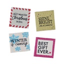 ETIQUETTES A COUDRE -&quot;BEST GIFT&quot; Blistx6 (copié)