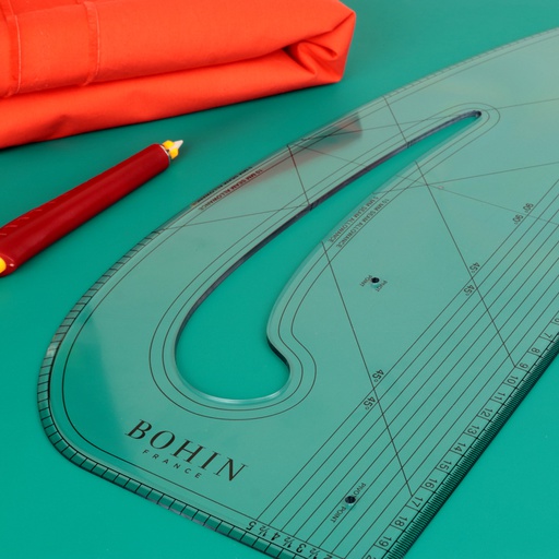 [W62549] CURVED RULER-PATTERN MAKER Acrylic-Blister
