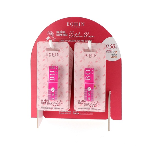 [W99998] Centimètres &quot;OCTOBRE ROSE&quot; Présentoir 14