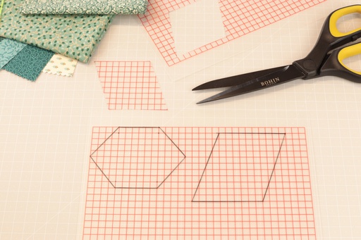 [W99024] Transparent squared template sheets